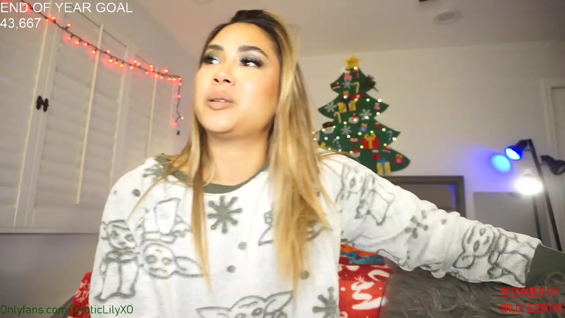 Gallery image thumbnail from ExoticLilyXO's myfreecams stream on, 12/24/2022, 04:31 image 20 of 20