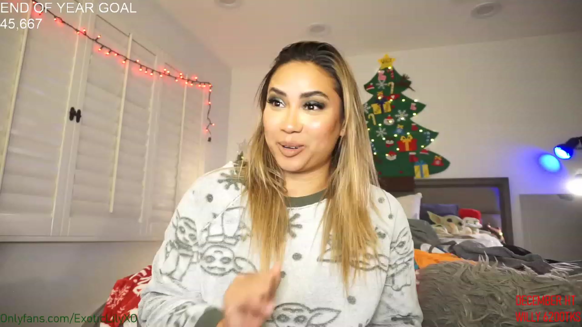 Gallery image thumbnail from ExoticLilyXO's myfreecams stream on, 12/24/2022, 04:31 image 1 of 20
