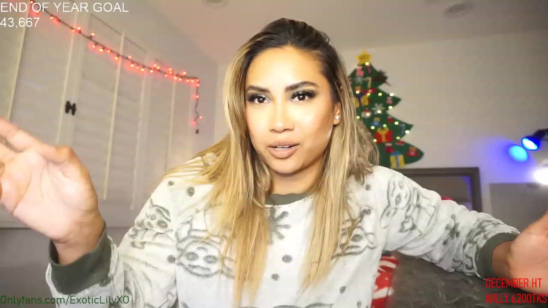 Gallery image thumbnail from ExoticLilyXO's myfreecams stream on, 12/24/2022, 04:31 image 4 of 20