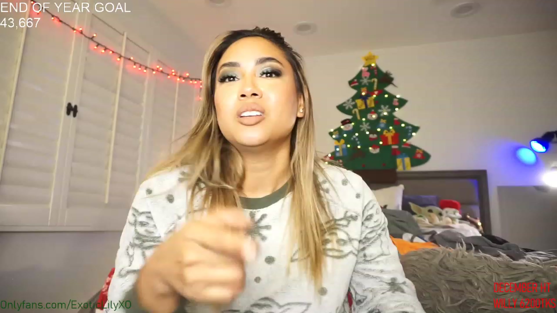Gallery image thumbnail from ExoticLilyXO's myfreecams stream on, 12/24/2022, 04:31 image 2 of 20