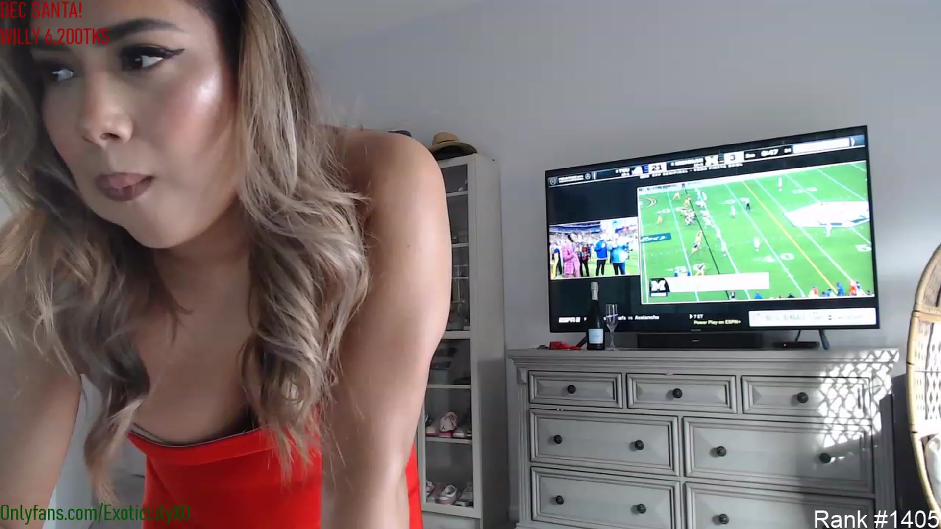 Gallery image thumbnail from ExoticLilyXO's myfreecams stream on, 01/01/2023, 01:13 image 2 of 20