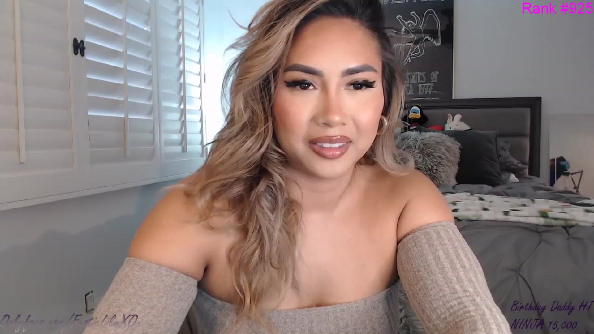 Gallery image thumbnail from ExoticLilyXO's myfreecams stream on, 01/25/2023, 23:30 image 1 of 20