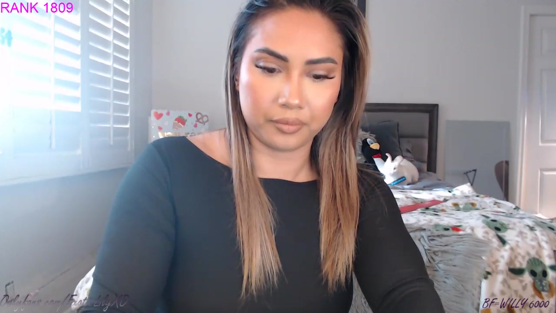 Gallery image thumbnail from ExoticLilyXO's myfreecams stream on, 02/17/2023, 23:22 image 10 of 20