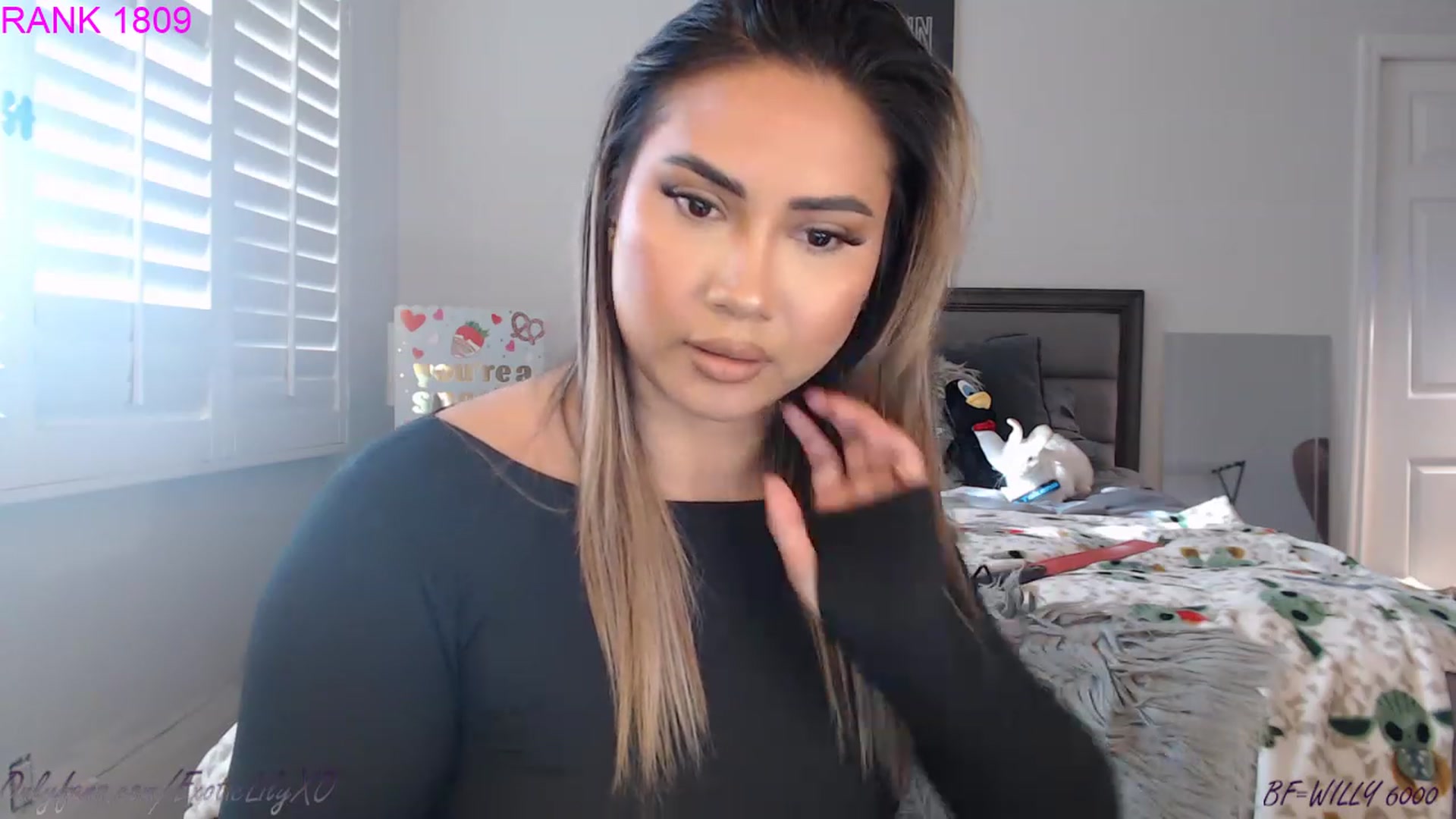 Gallery image thumbnail from ExoticLilyXO's myfreecams stream on, 02/17/2023, 23:22 image 11 of 20