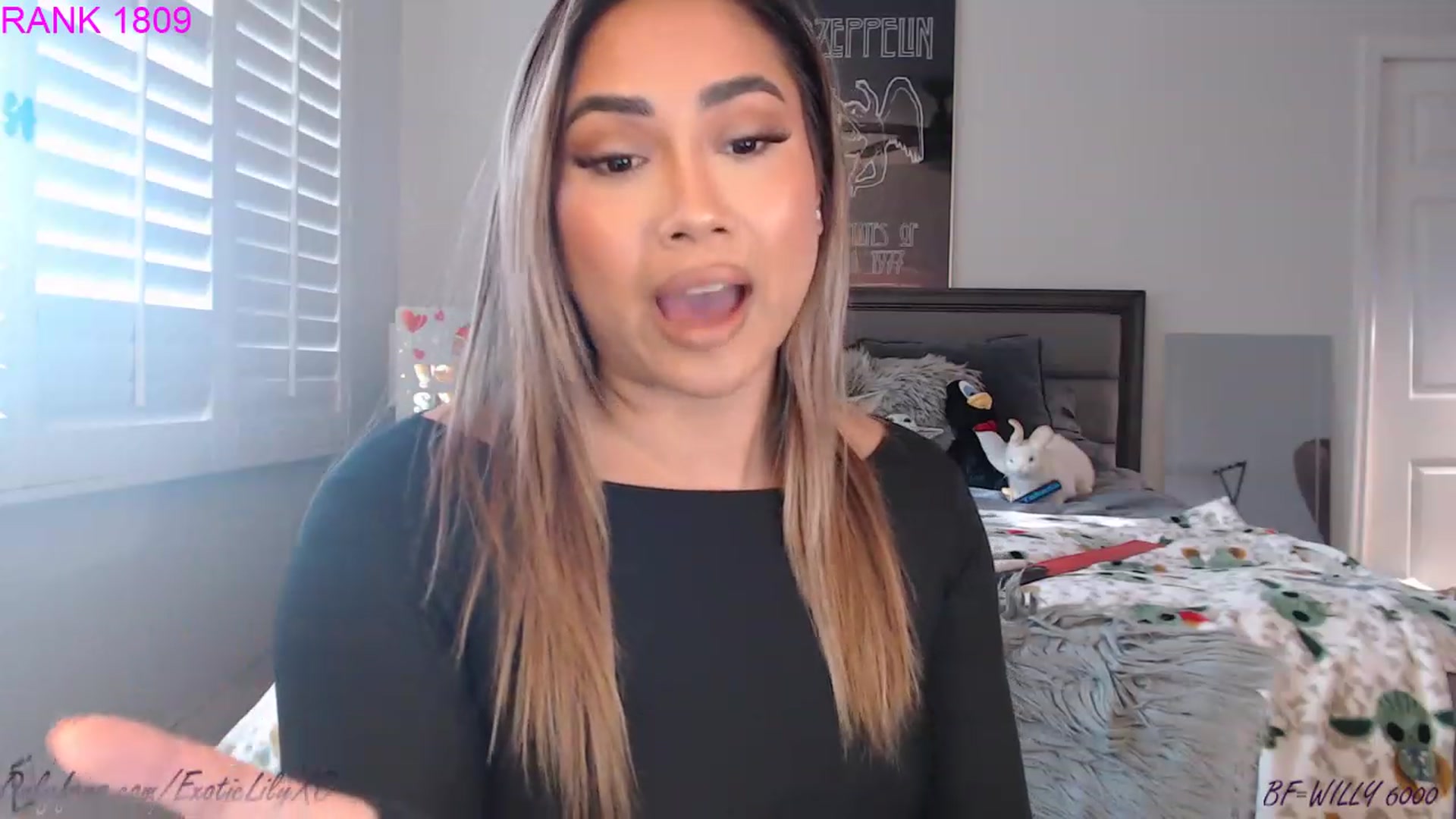 Gallery image thumbnail from ExoticLilyXO's myfreecams stream on, 02/17/2023, 23:22 image 7 of 20