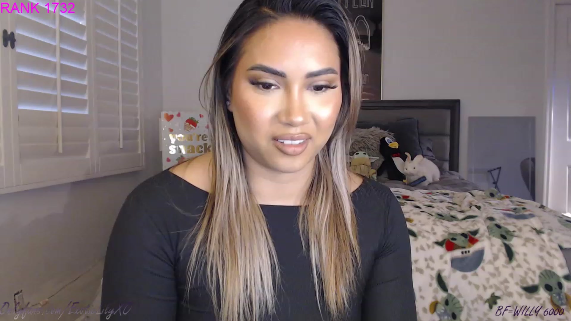 Gallery image thumbnail from ExoticLilyXO's myfreecams stream on, 02/18/2023, 24:33 image 14 of 20