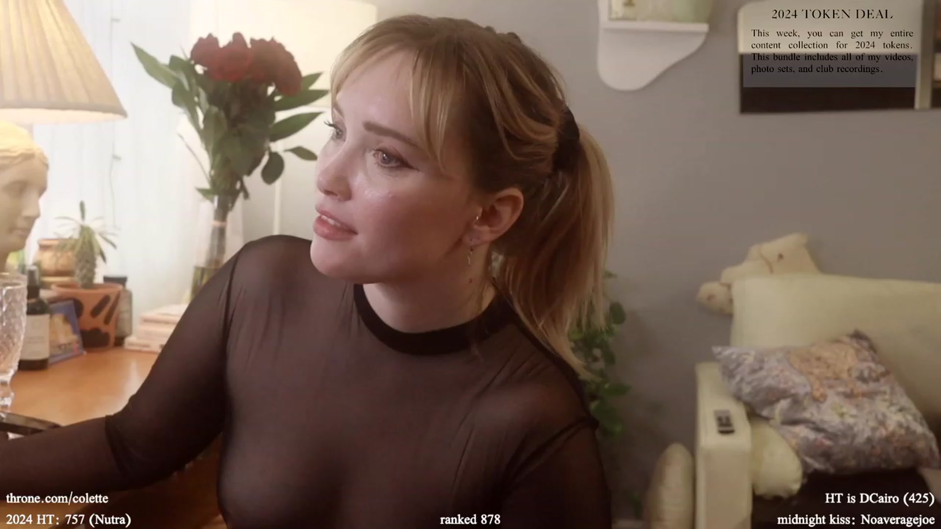 Gallery image thumbnail from Femme's myfreecams stream on, 01/08/2024, 20:55 image 5 of 20