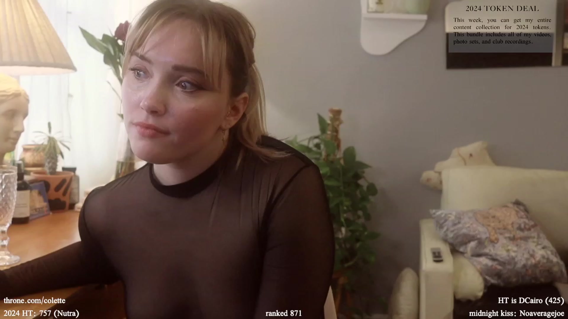 Gallery image thumbnail from Femme's myfreecams stream on, 01/08/2024, 20:55 image 12 of 20