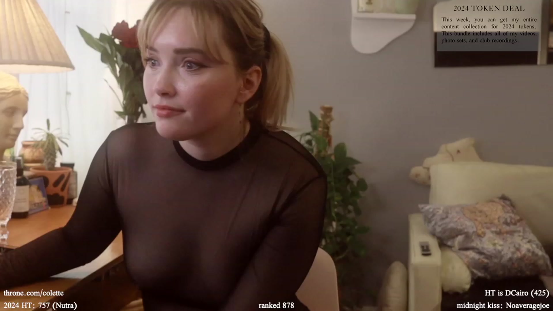 Gallery image thumbnail from Femme's myfreecams stream on, 01/08/2024, 20:55 image 2 of 20