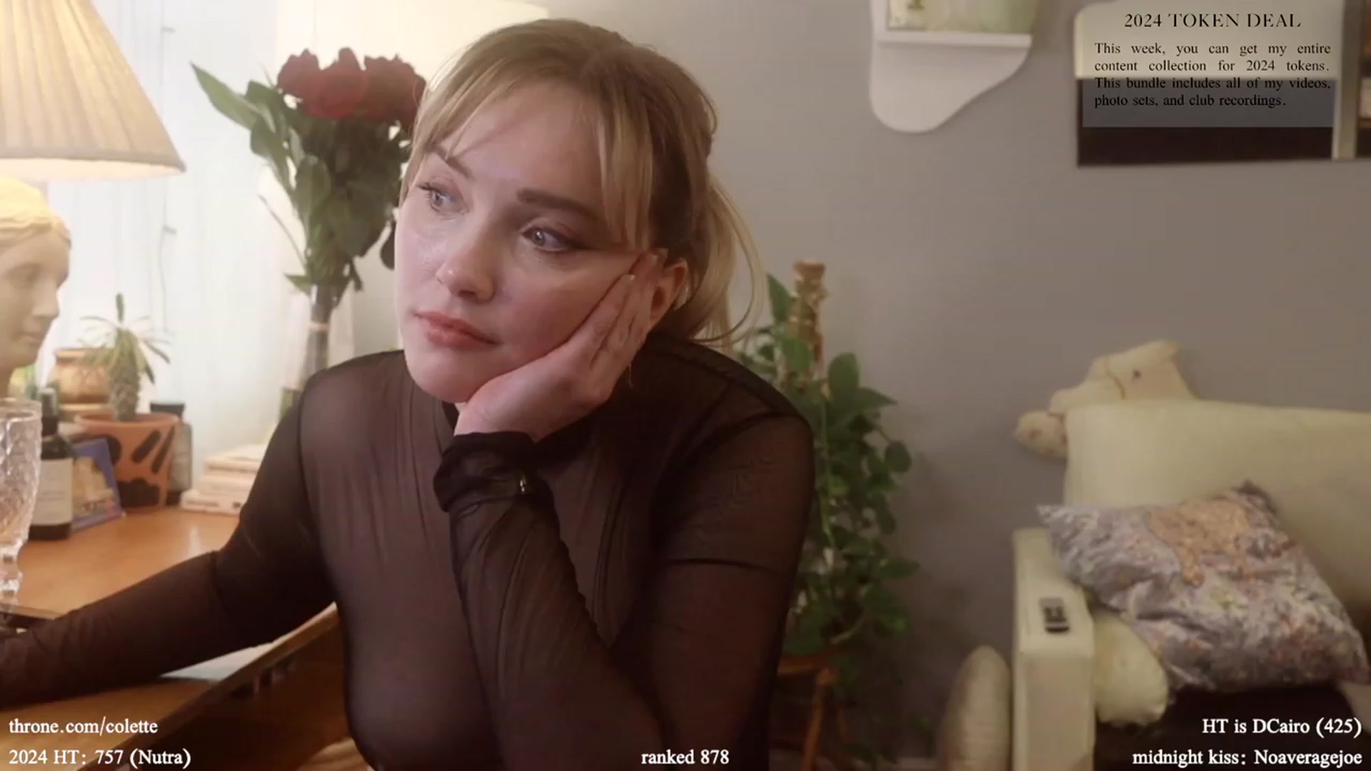 Gallery image thumbnail from Femme's myfreecams stream on, 01/08/2024, 20:55 image 4 of 20