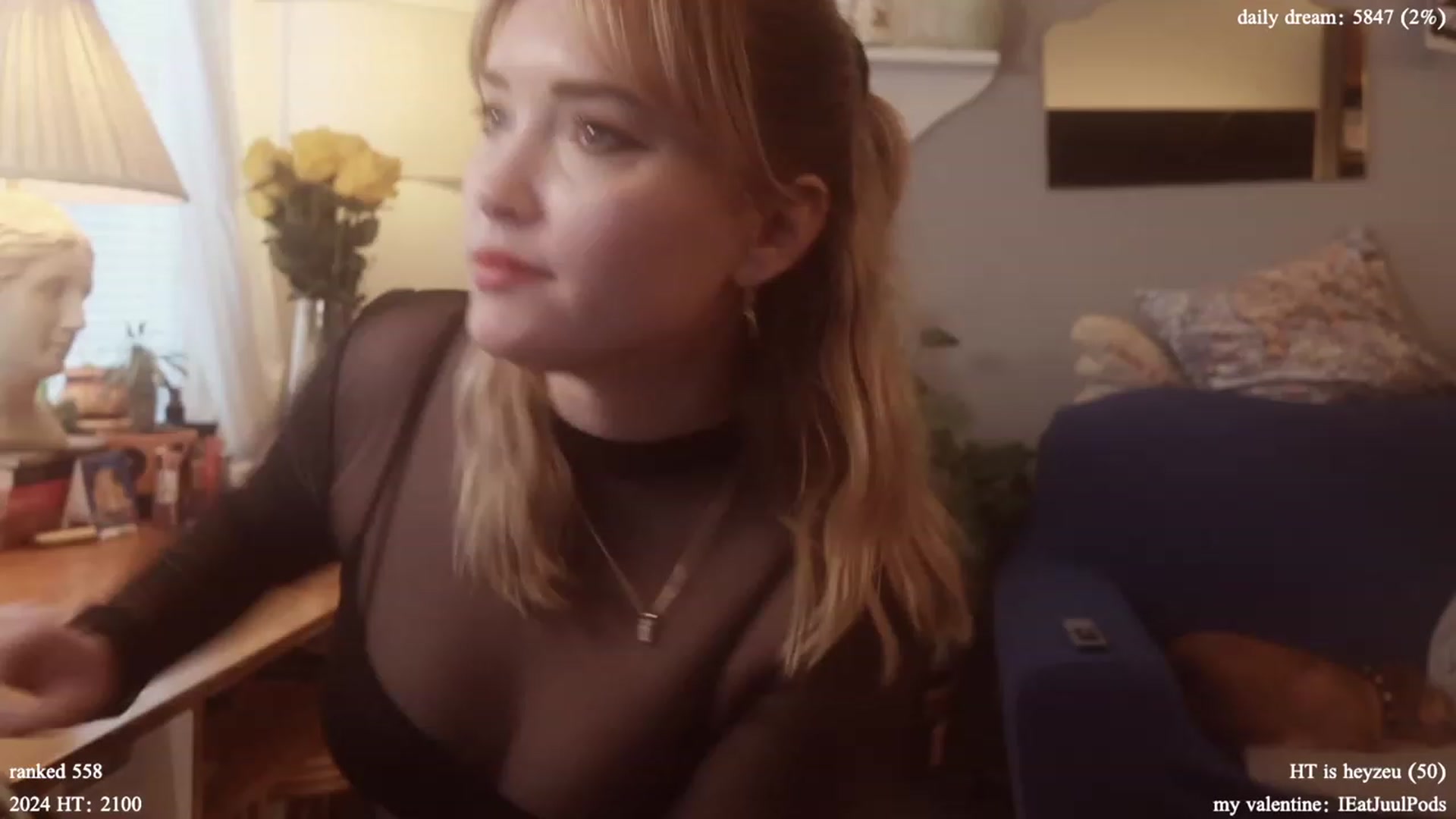 Gallery image thumbnail from Femme's myfreecams stream on, 02/01/2024, 20:17 image 6 of 20