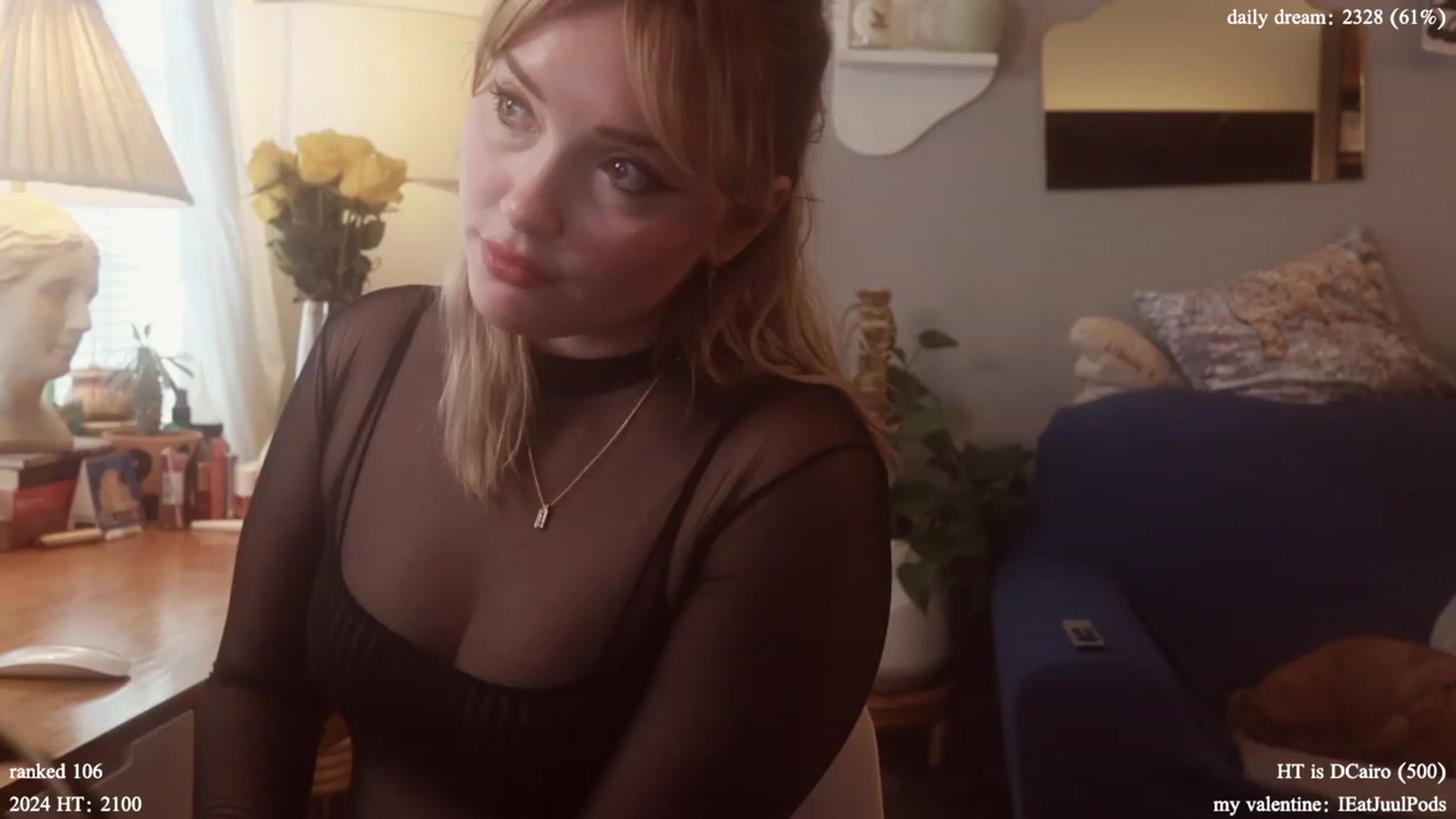 Gallery image thumbnail from Femme's myfreecams stream on, 02/01/2024, 21:16 image 6 of 20