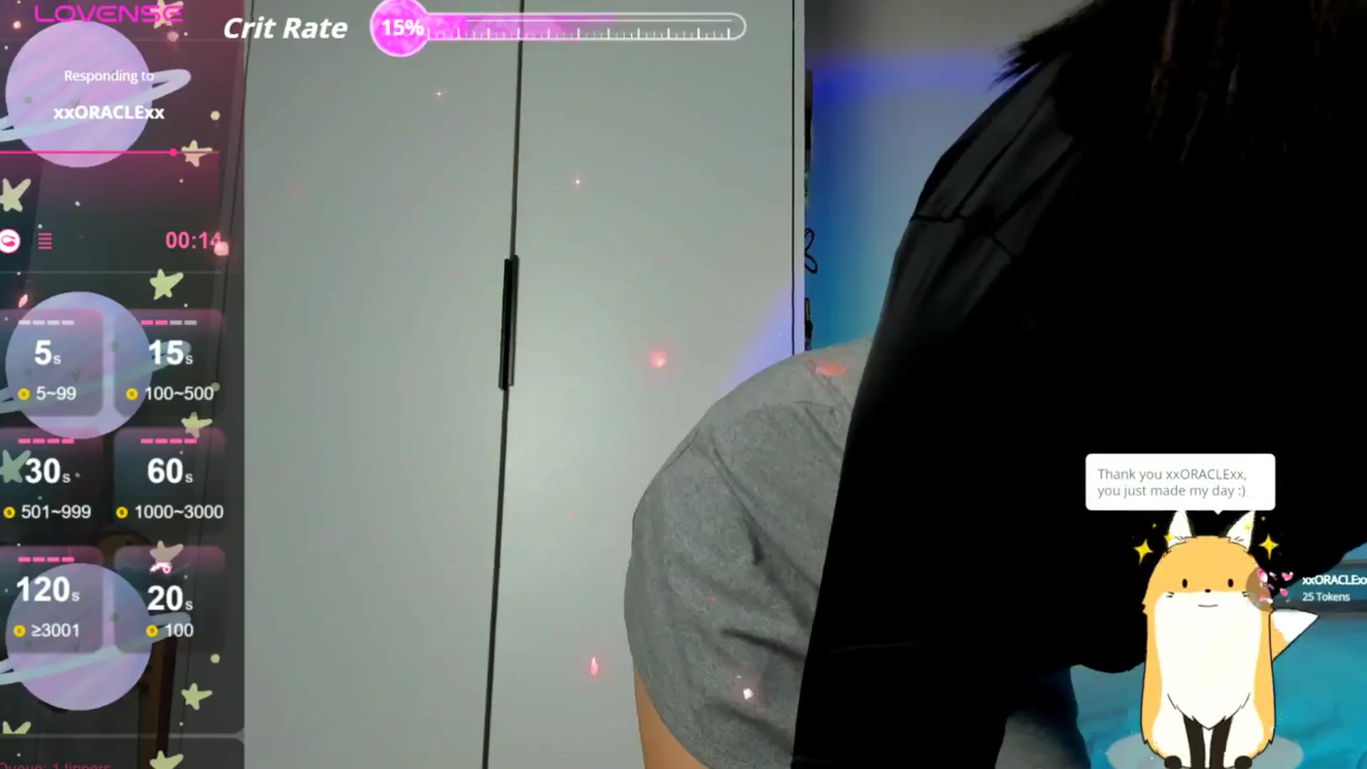 Gallery image thumbnail from FeralBerry66's myfreecams stream on, 07/31/2025, 05:28 image 12 of 20