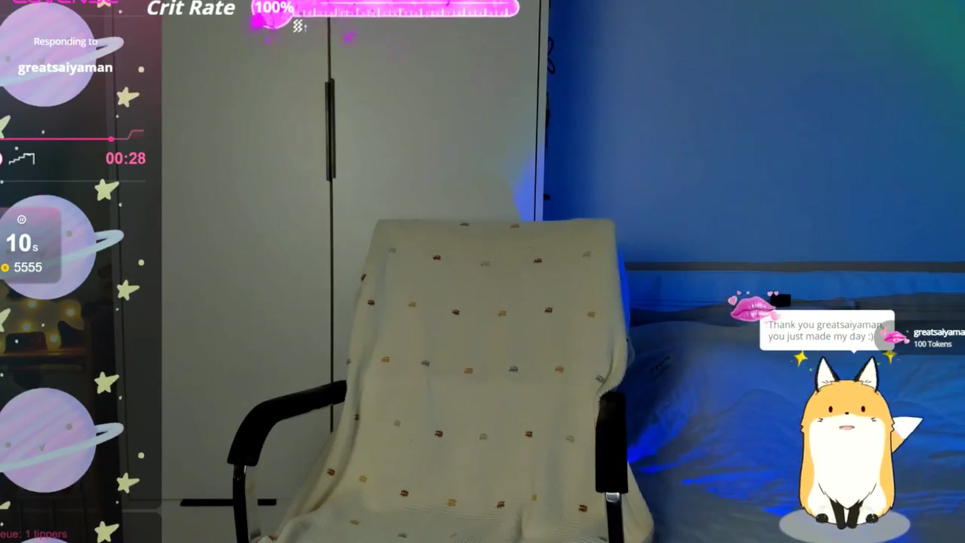 Gallery image thumbnail from FeralBerry66's myfreecams stream on, 08/23/2025, 05:08 image 5 of 20