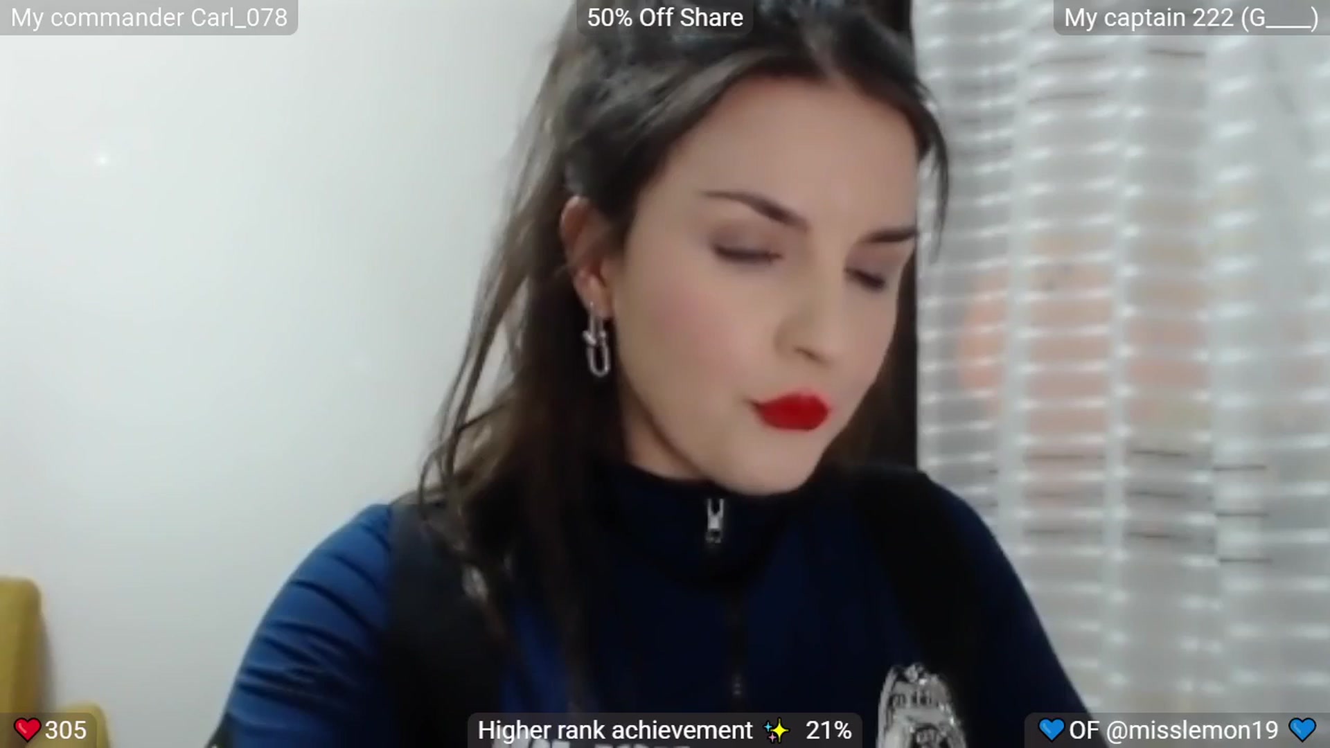 Gallery image thumbnail from FlirtyCop's myfreecams stream on, 11/02/2025, 20:43 image 1 of 20