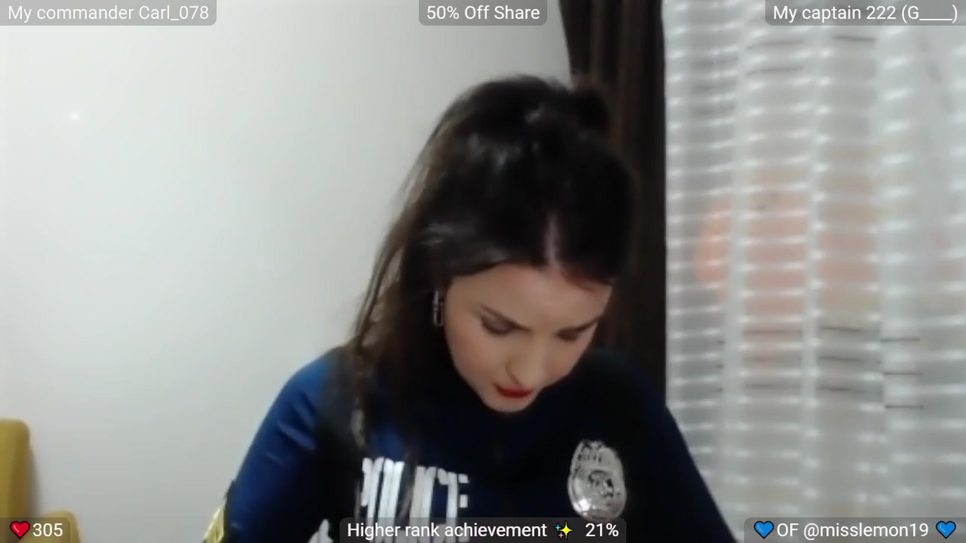 Gallery image thumbnail from FlirtyCop's myfreecams stream on, 11/02/2025, 20:43 image 2 of 20