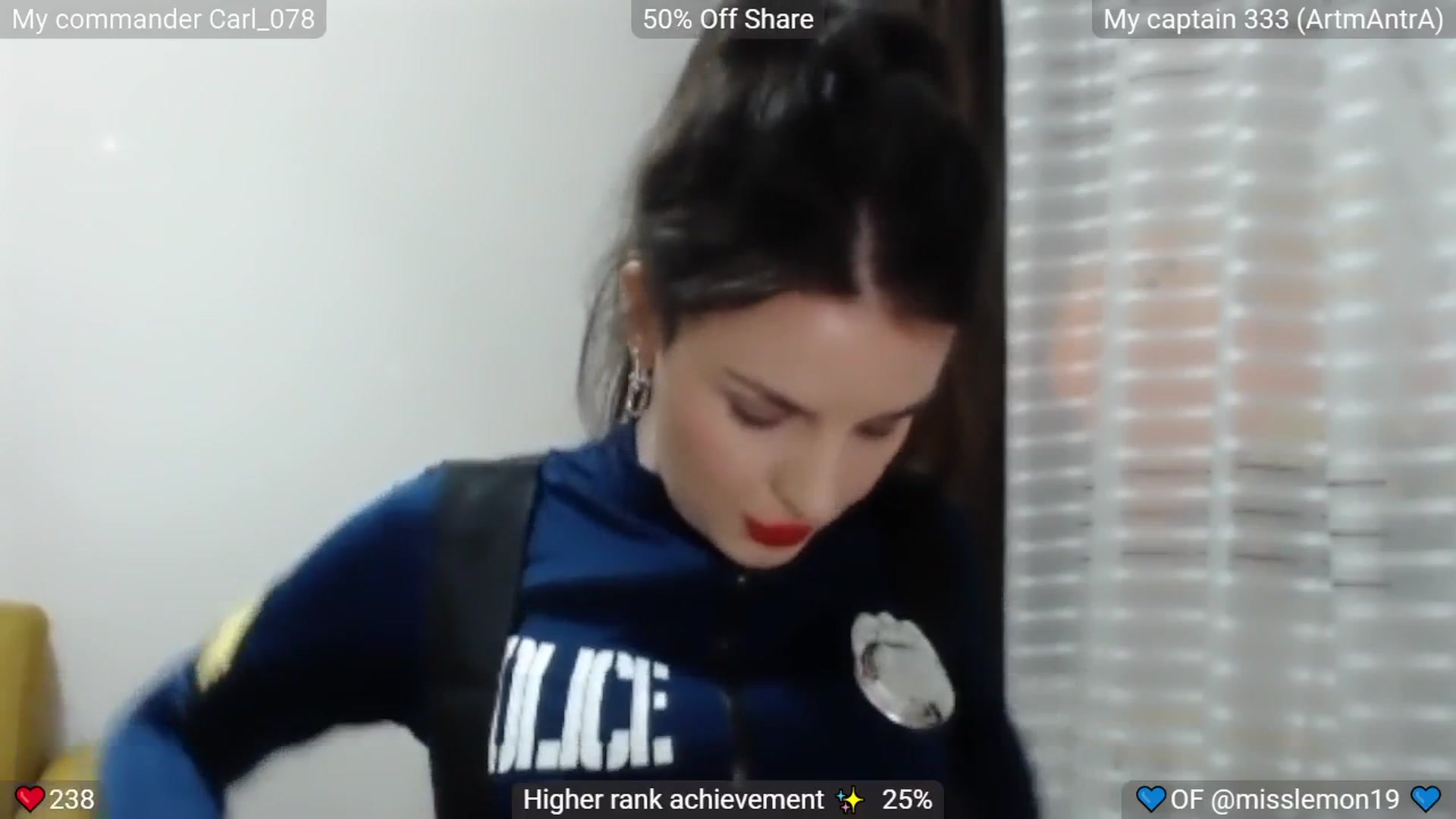 Gallery image thumbnail from FlirtyCop's myfreecams stream on, 11/02/2025, 22:14 image 3 of 20