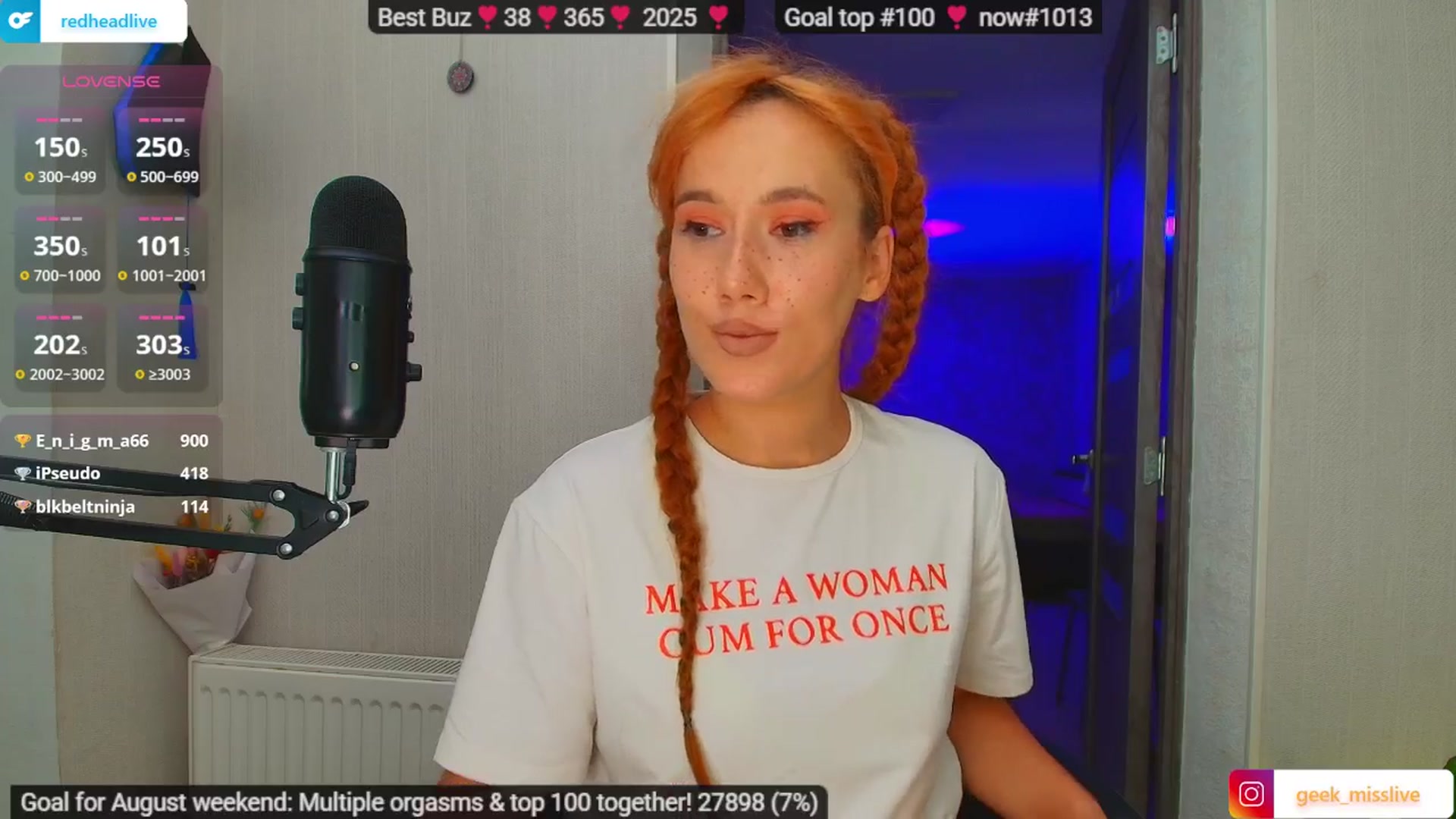 Gallery image thumbnail from Geek_MISS's myfreecams stream on, 08/02/2025, 07:37 image 2 of 20
