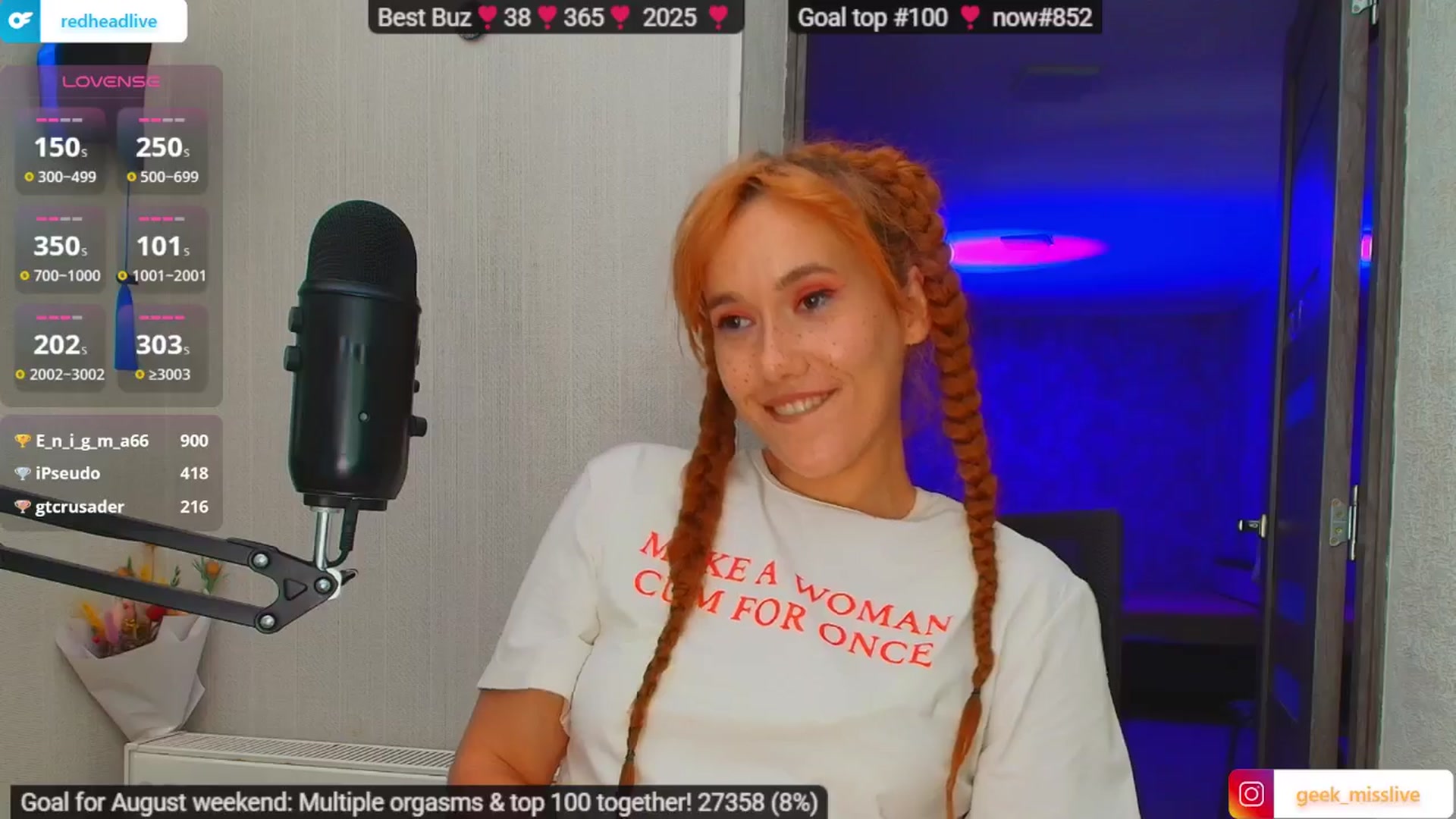 Gallery image thumbnail from Geek_MISS's myfreecams stream on, 08/02/2025, 07:37 image 16 of 20