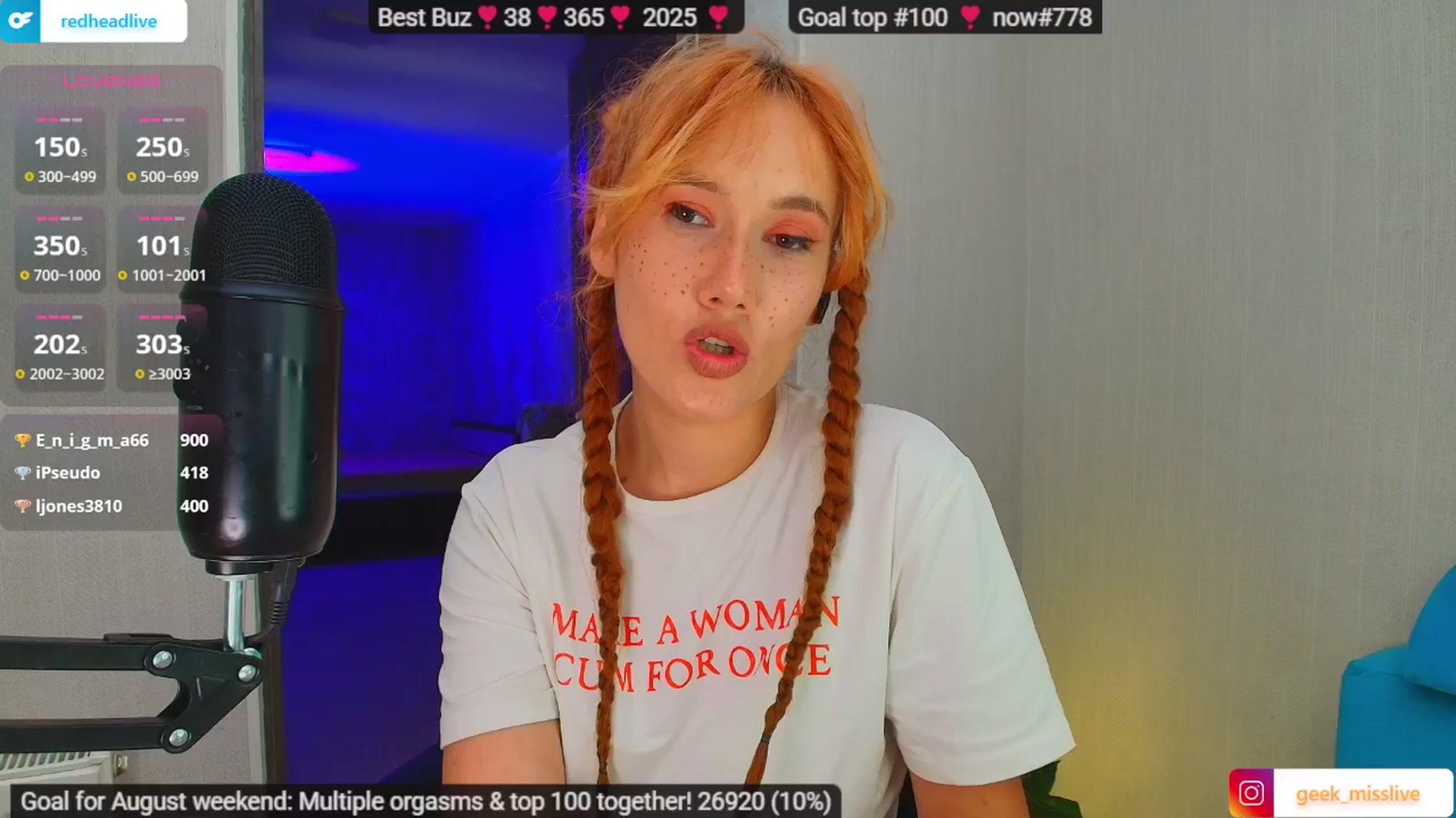 Gallery image thumbnail from Geek_MISS's myfreecams stream on, 08/02/2025, 08:35 image 19 of 20
