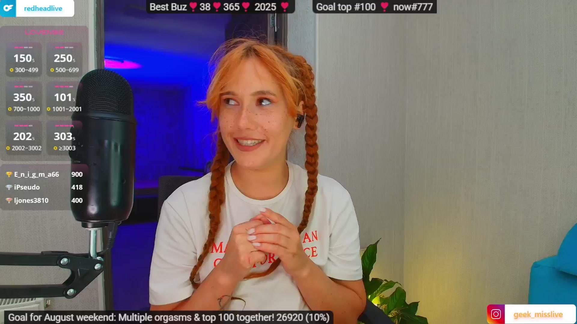 Gallery image thumbnail from Geek_MISS's myfreecams stream on, 08/02/2025, 08:35 image 18 of 20
