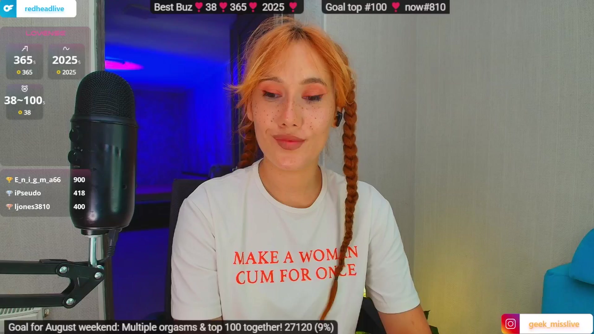 Gallery image thumbnail from Geek_MISS's myfreecams stream on, 08/02/2025, 08:35 image 12 of 20