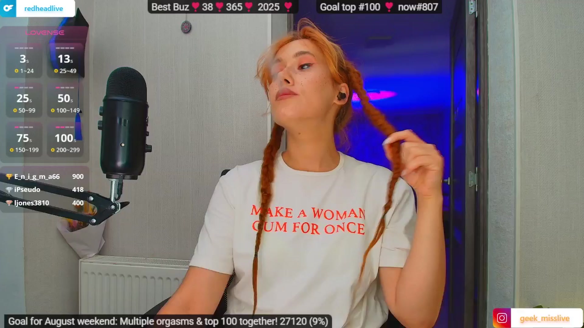 Gallery image thumbnail from Geek_MISS's myfreecams stream on, 08/02/2025, 08:35 image 5 of 20