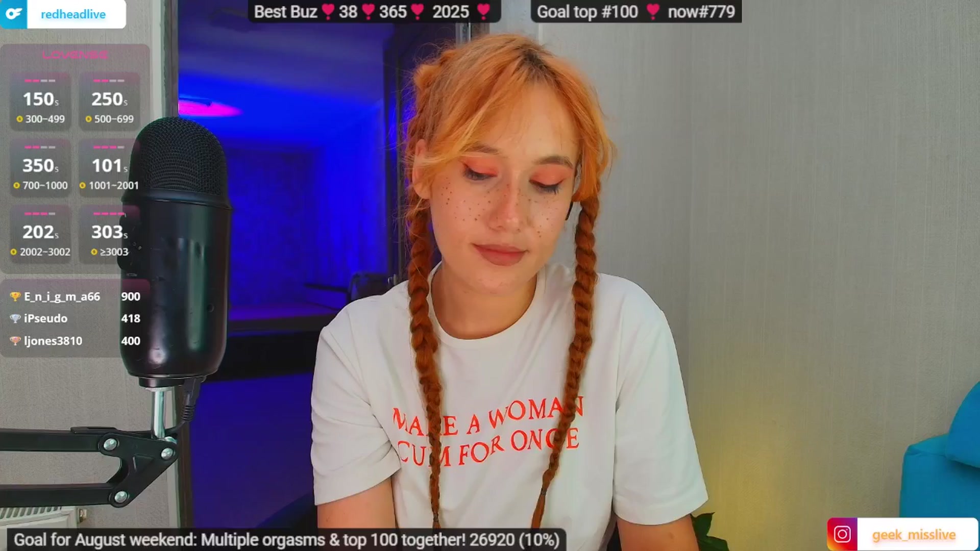 Gallery image thumbnail from Geek_MISS's myfreecams stream on, 08/02/2025, 08:35 image 20 of 20