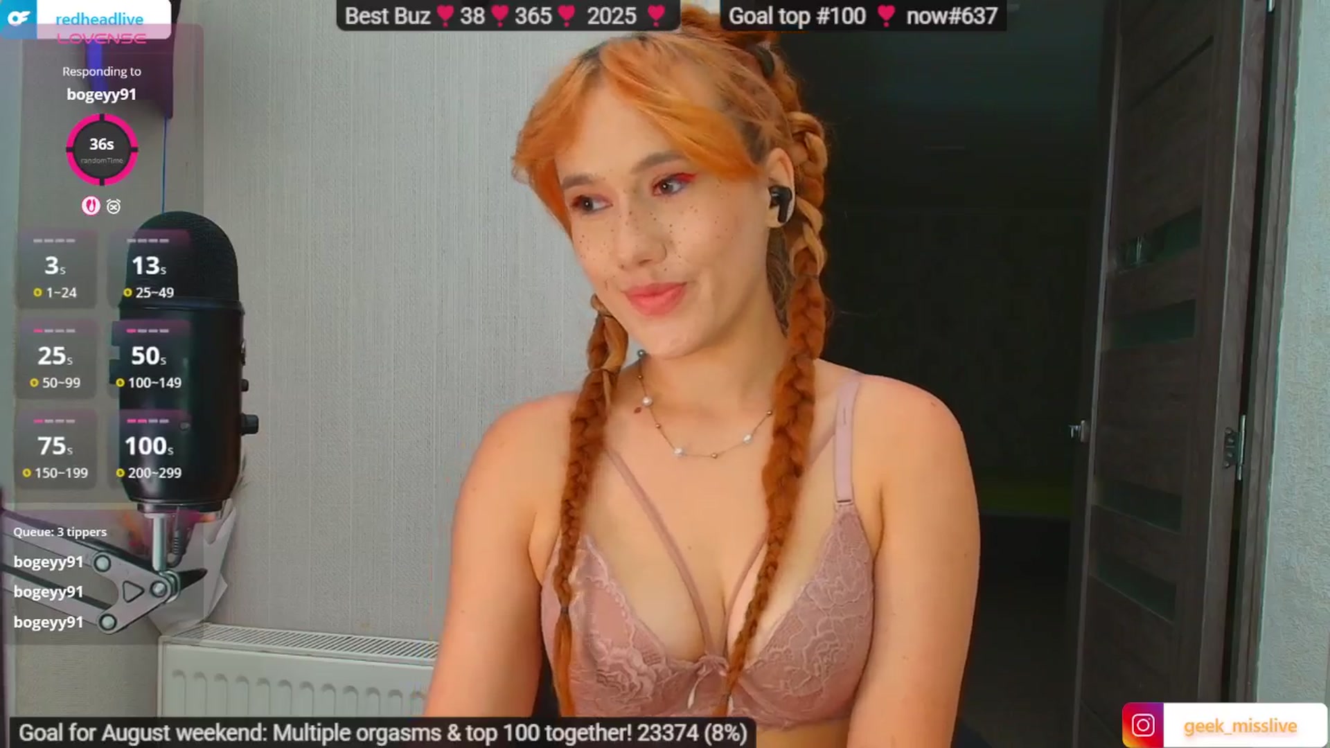 Gallery image thumbnail from Geek_MISS's myfreecams stream on, 08/04/2025, 05:38 image 5 of 20