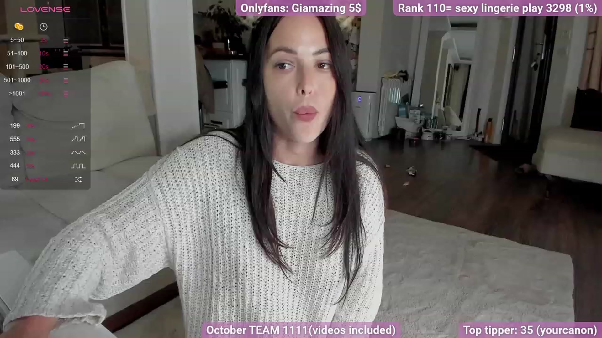 Gallery image thumbnail from GiaMazing's myfreecams stream on, 10/05/2023, 20:58 image 6 of 20