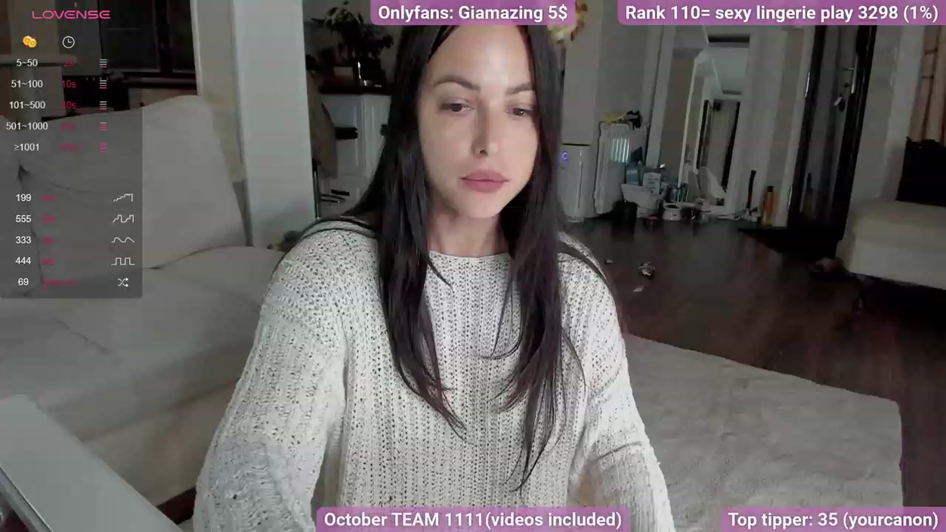 Gallery image thumbnail from GiaMazing's myfreecams stream on, 10/05/2023, 20:58 image 7 of 20