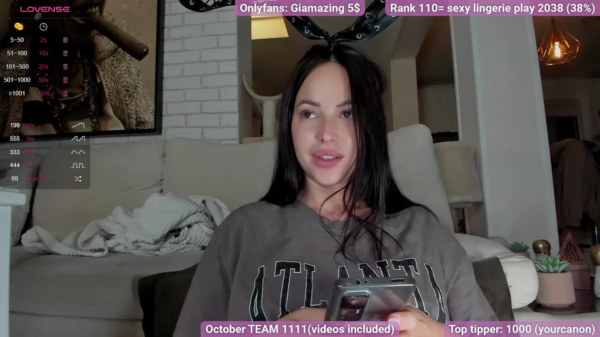Gallery image thumbnail from GiaMazing's myfreecams stream on, 10/06/2023, 24:26 image 6 of 20
