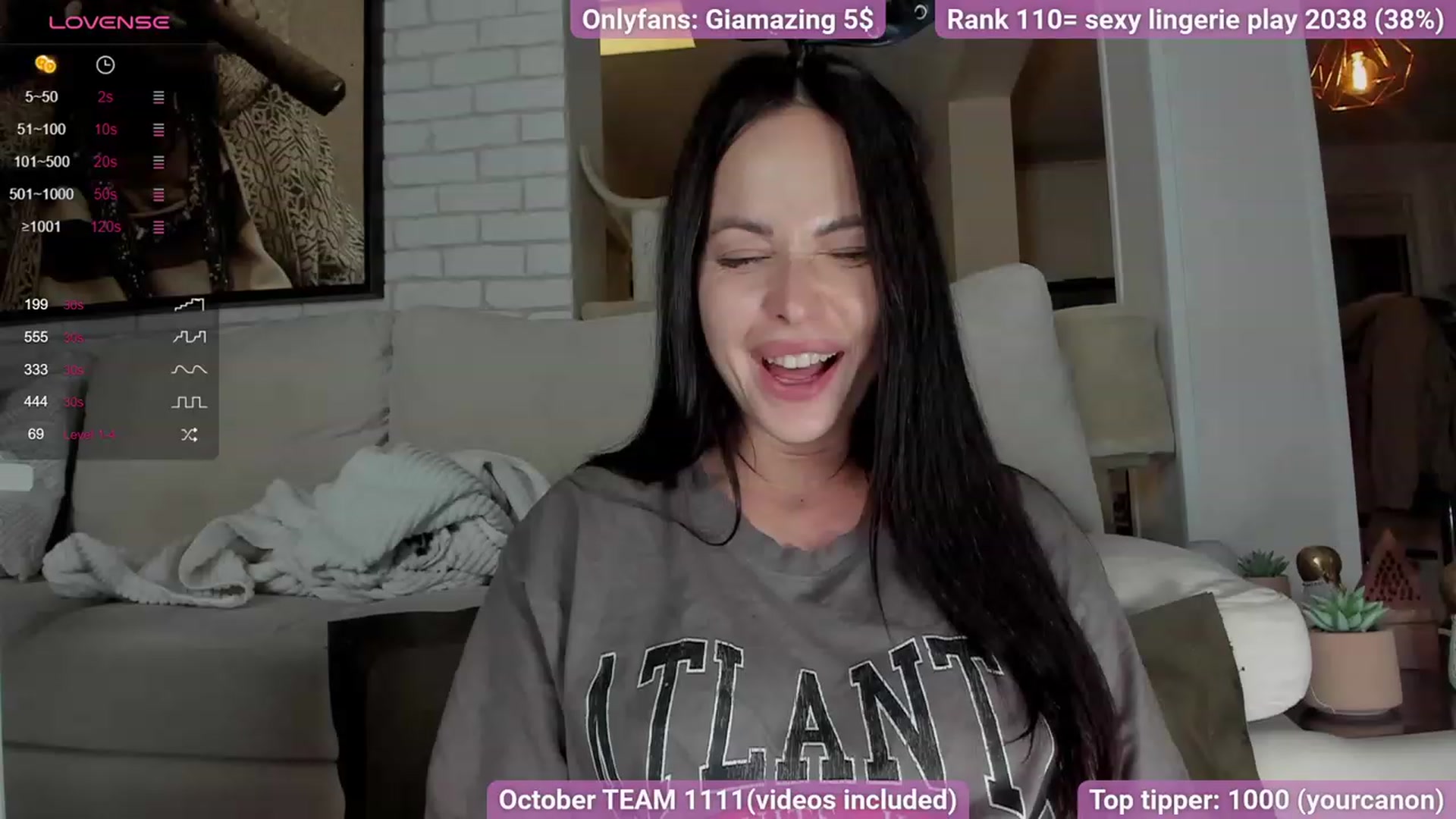Gallery image thumbnail from GiaMazing's myfreecams stream on, 10/06/2023, 24:26 image 5 of 20