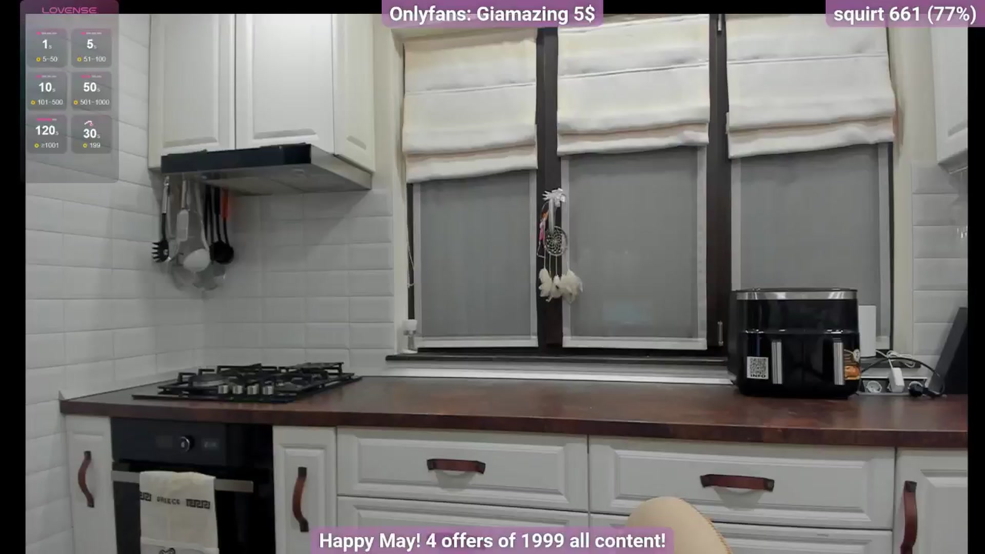Gallery image thumbnail from GiaMazing's myfreecams stream on, 05/03/2024, 19:17 image 3 of 20