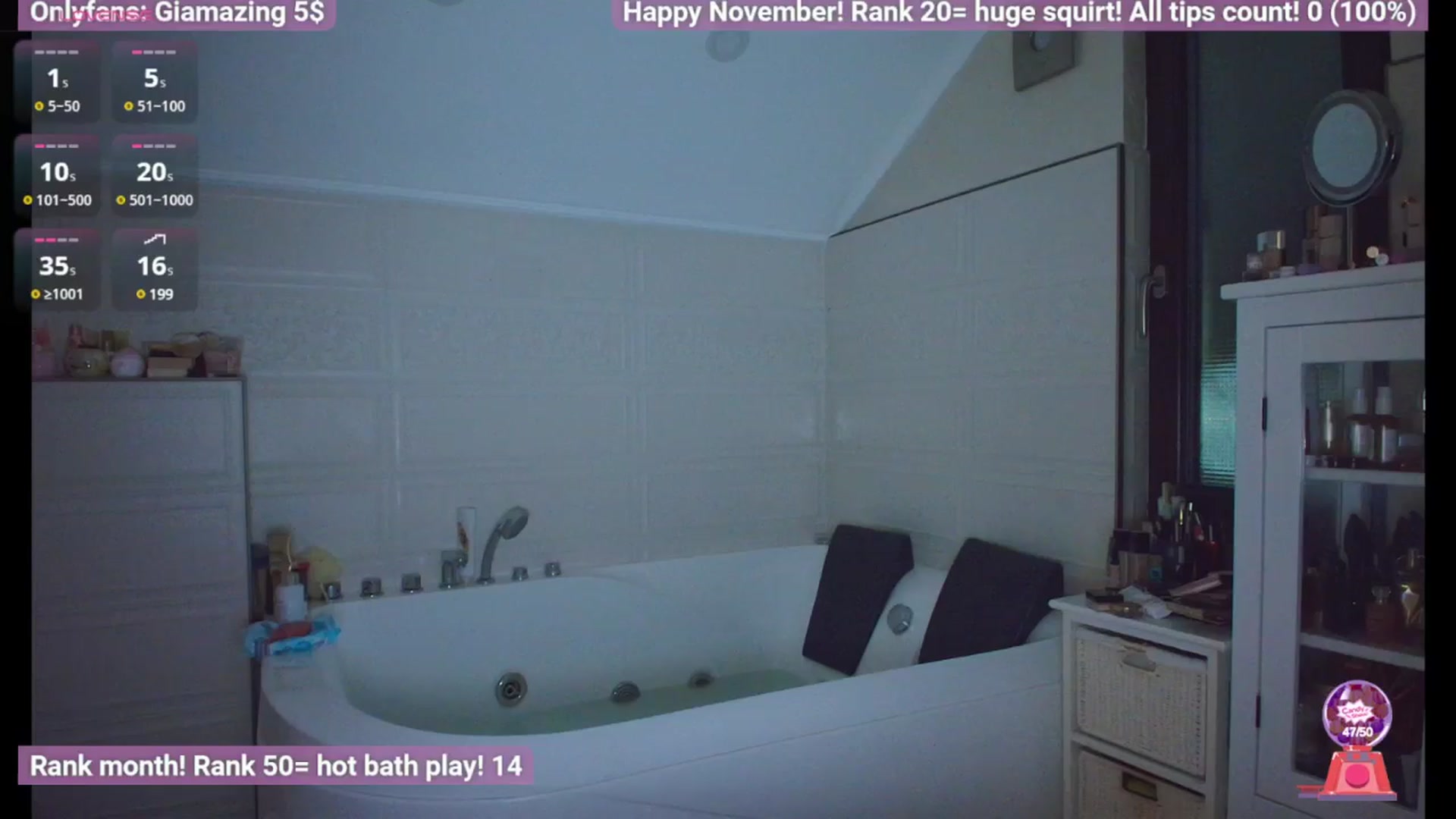 Gallery image thumbnail from GiaMazing's myfreecams stream on, 11/02/2024, 02:58 image 15 of 20
