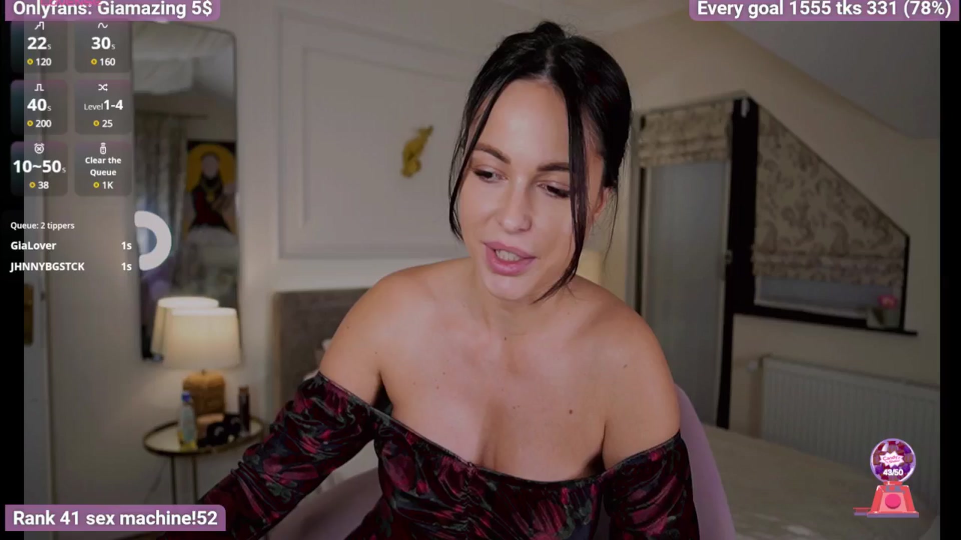 Gallery image thumbnail from GiaMazing's myfreecams stream on, 11/16/2024, 17:08 image 7 of 20
