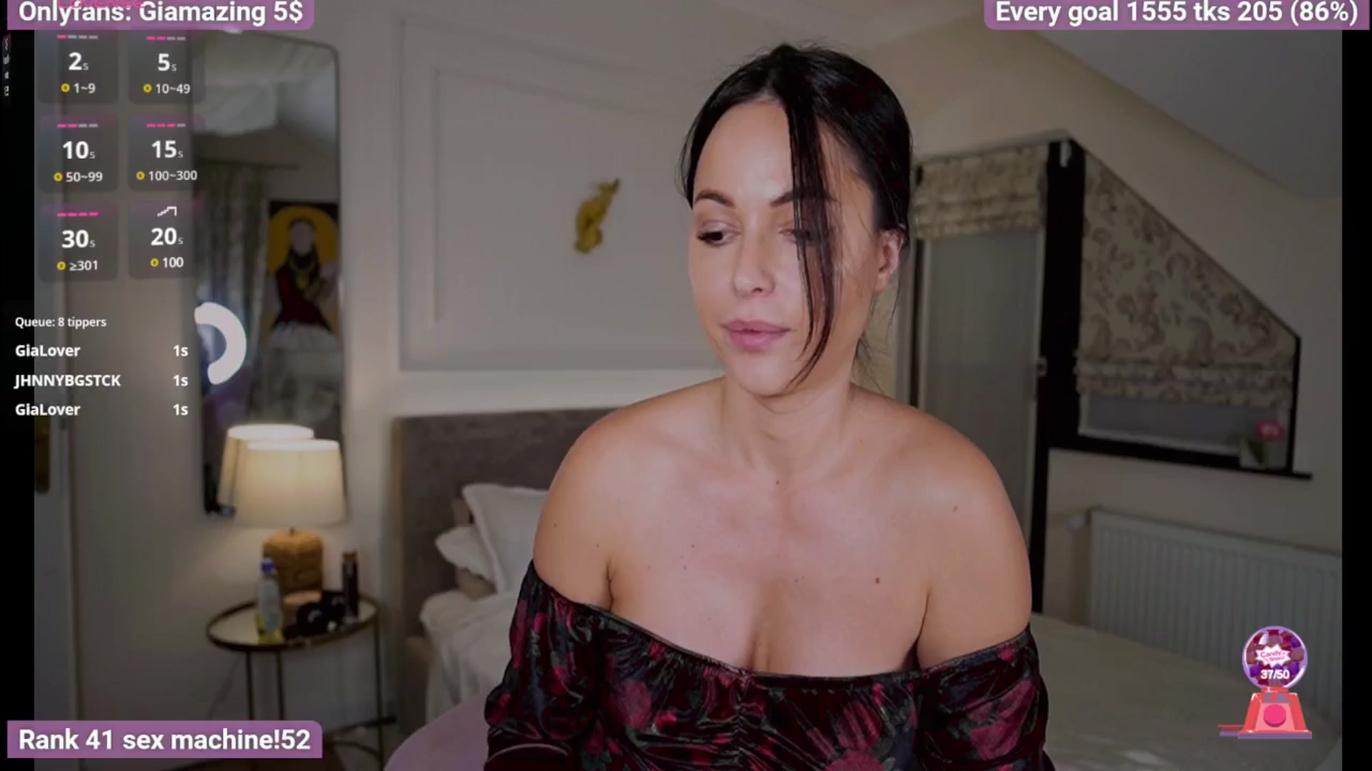 Gallery image thumbnail from GiaMazing's myfreecams stream on, 11/16/2024, 17:08 image 9 of 20