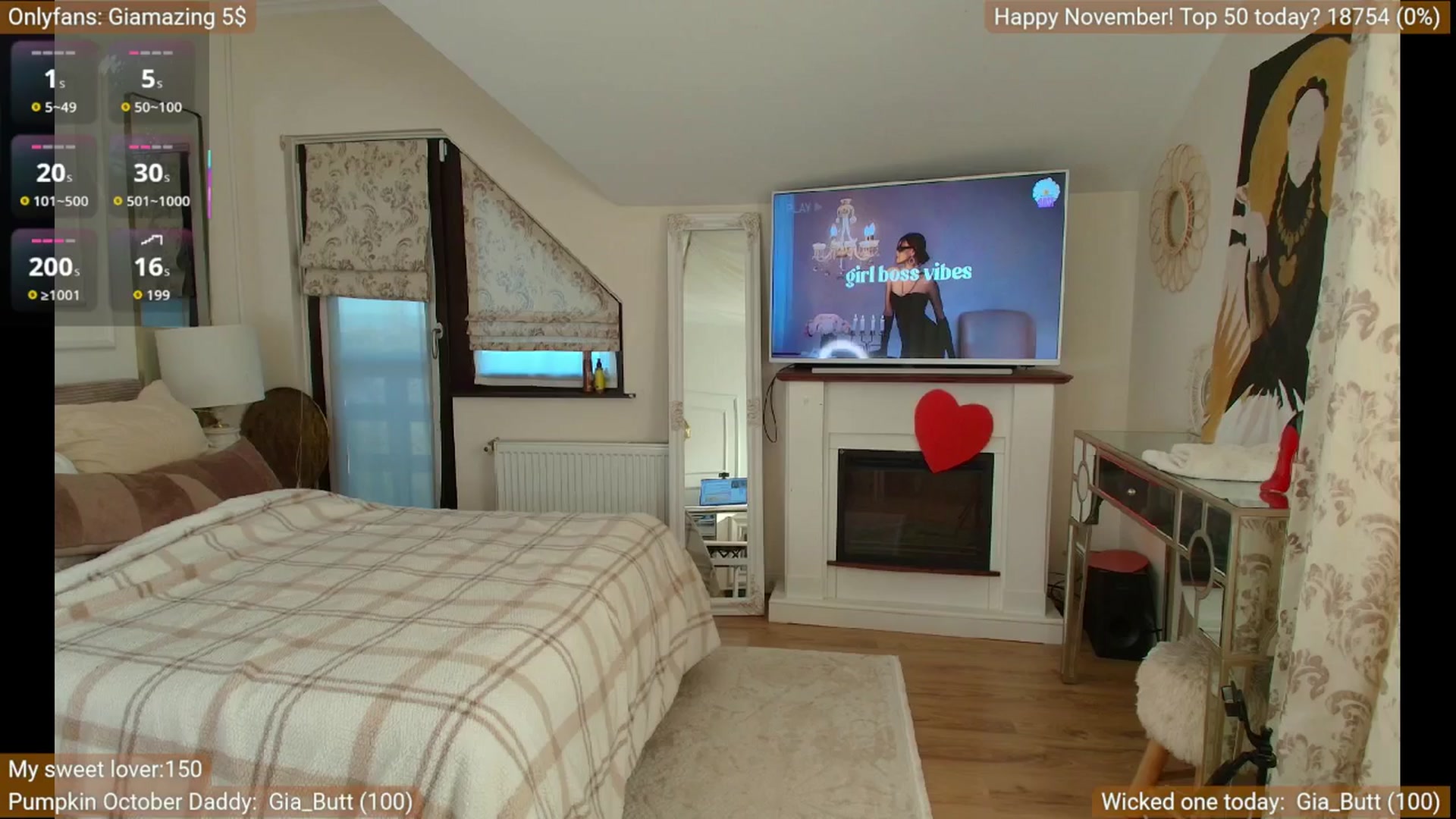 Gallery image thumbnail from GiaMazing's myfreecams stream on, 11/01/2025, 13:42 image 5 of 20