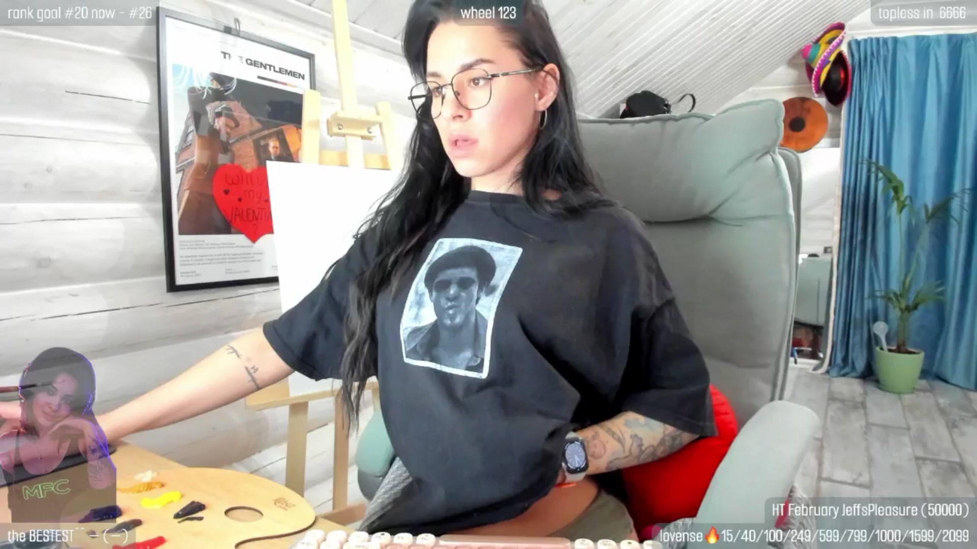 Gallery image thumbnail from GltPleasure's myfreecams stream on, 02/19/2026, 24:28 image 1 of 20