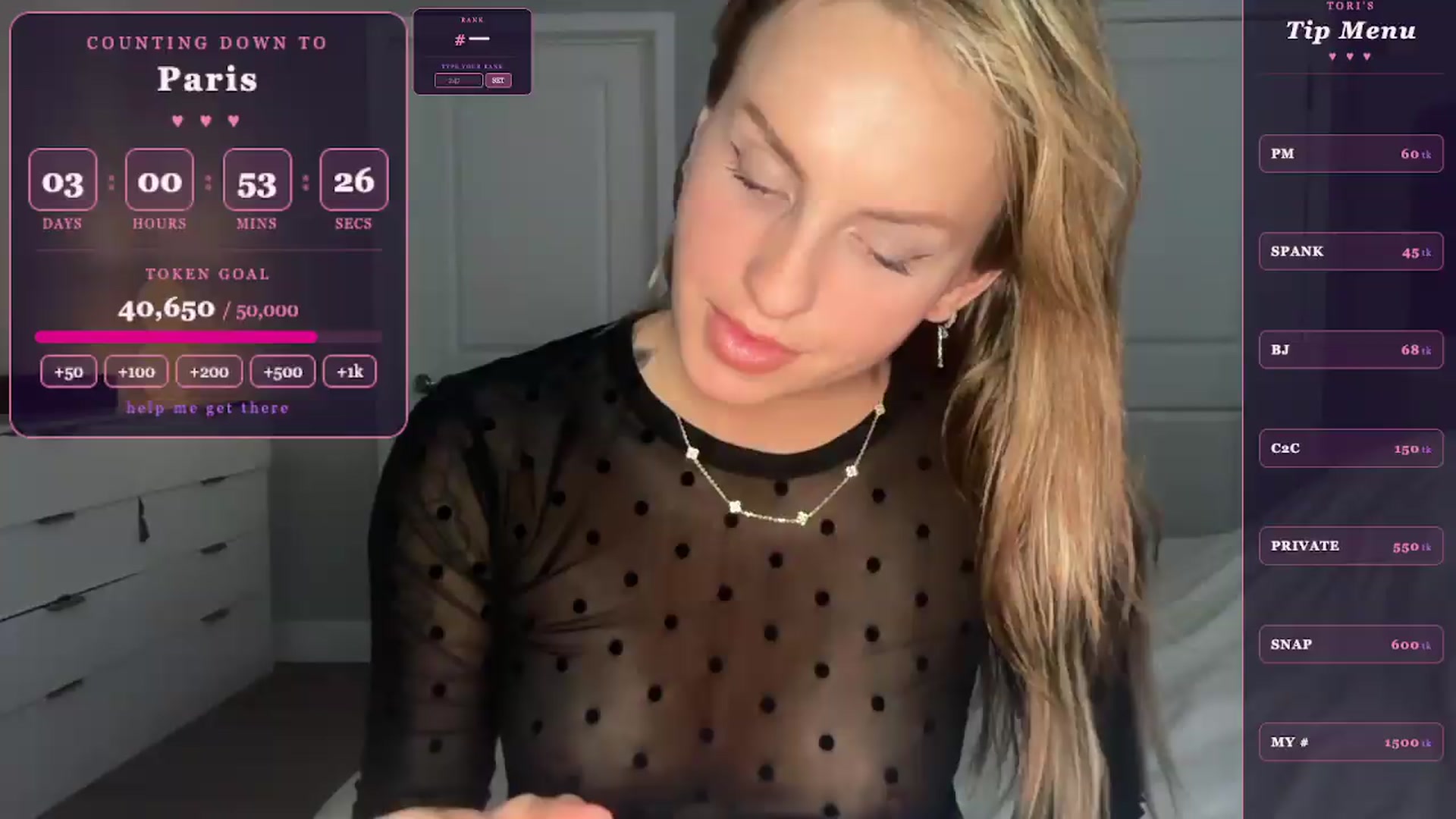 Gallery image thumbnail from GoddessTatiRae's myfreecams stream on, 05/22/2026, 05:24 image 2 of 20