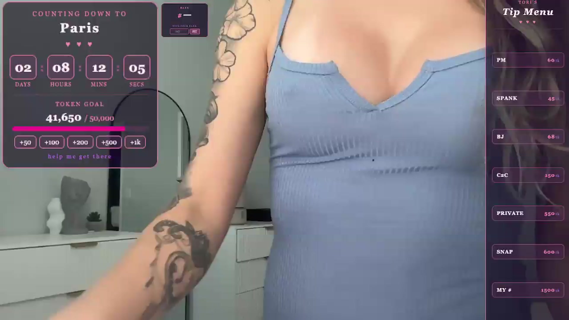 Gallery image thumbnail from GoddessTatiRae's myfreecams stream on, 05/22/2026, 20:00 image 7 of 20