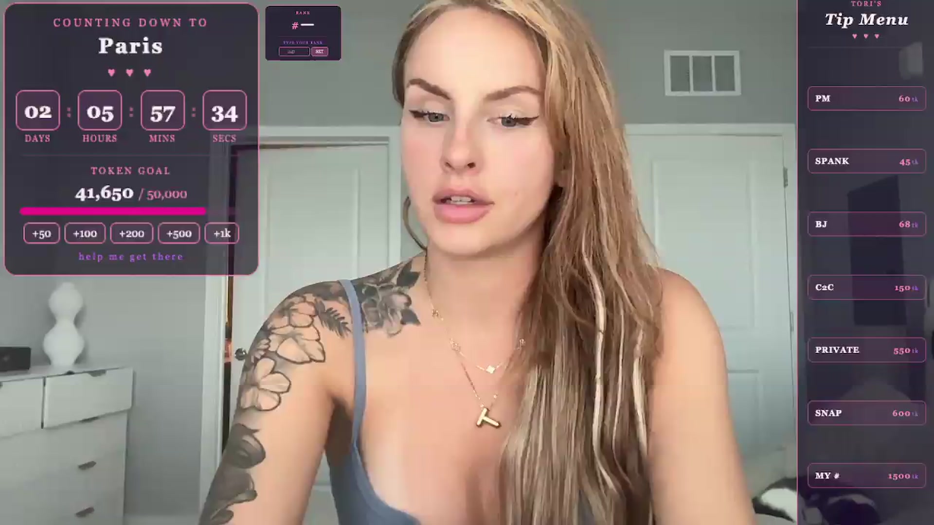 Gallery image thumbnail from GoddessTatiRae's myfreecams stream on, 05/22/2026, 22:09 image 20 of 20