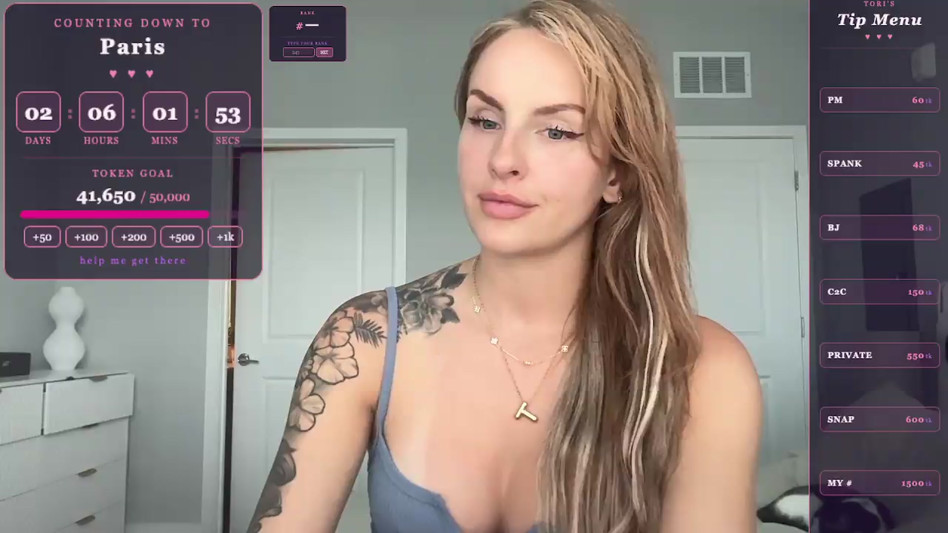 Gallery image thumbnail from GoddessTatiRae's myfreecams stream on, 05/22/2026, 22:09 image 19 of 20