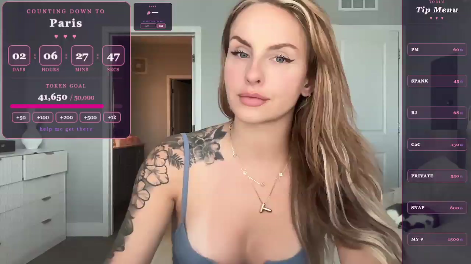 Gallery image thumbnail from GoddessTatiRae's myfreecams stream on, 05/22/2026, 22:09 image 13 of 20
