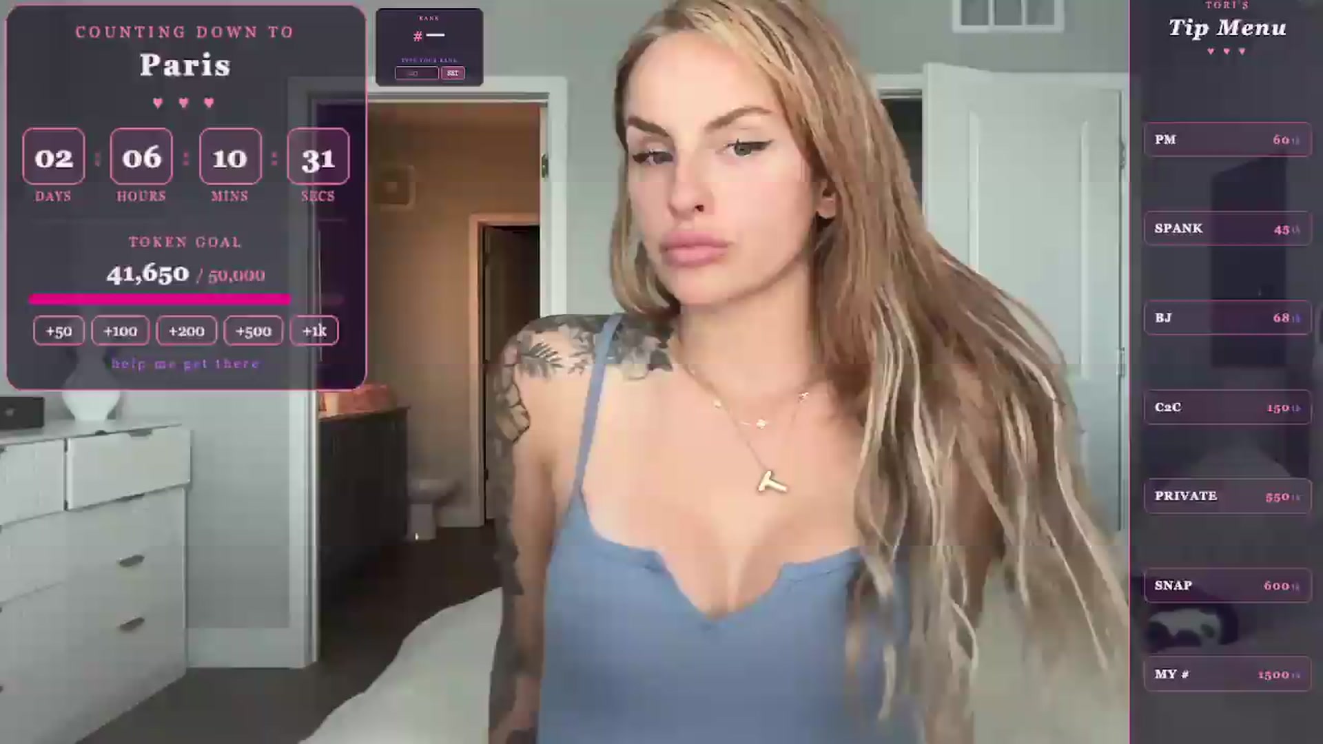 Gallery image thumbnail from GoddessTatiRae's myfreecams stream on, 05/22/2026, 22:09 image 17 of 20