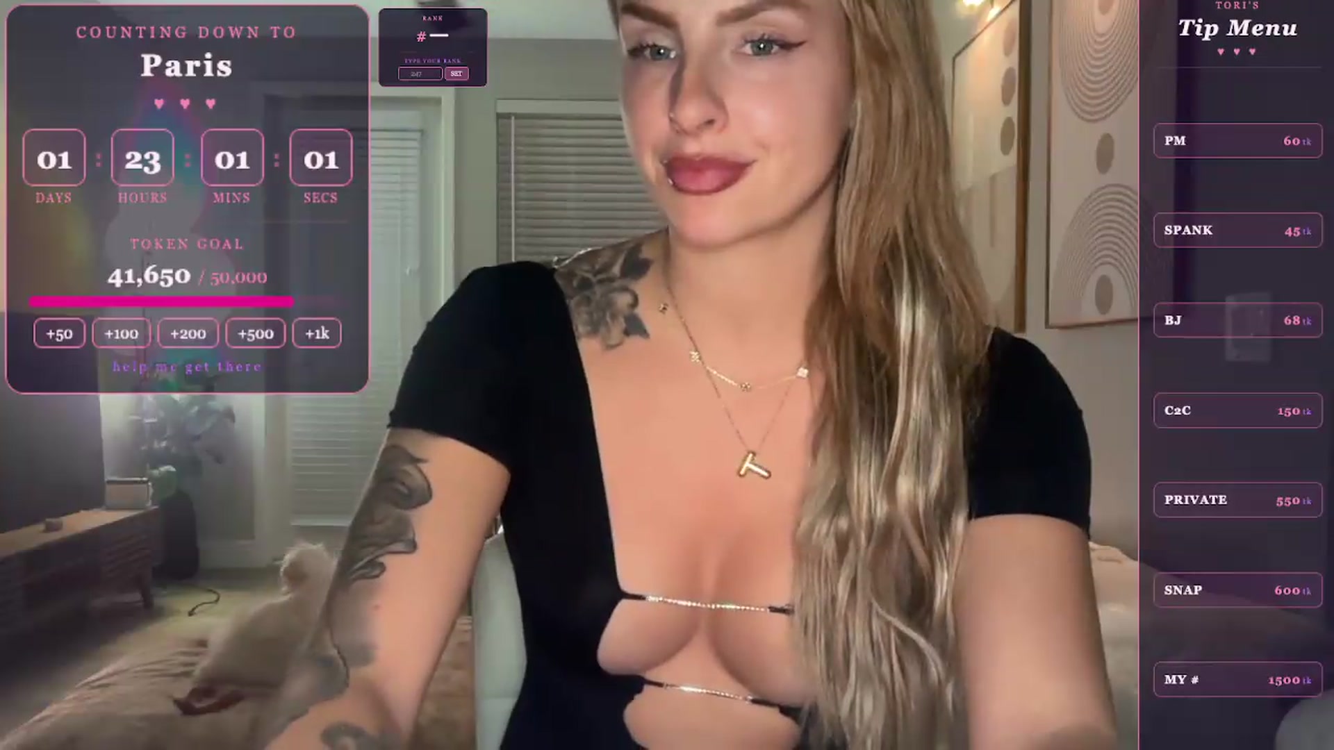 Gallery image thumbnail from GoddessTatiRae's myfreecams stream on, 05/23/2026, 05:03 image 19 of 20