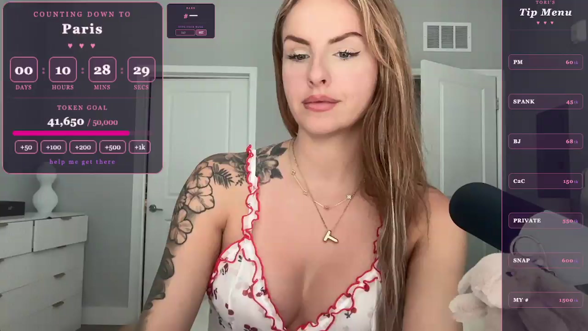 Gallery image thumbnail from GoddessTatiRae's myfreecams stream on, 05/24/2026, 19:39 image 1 of 20