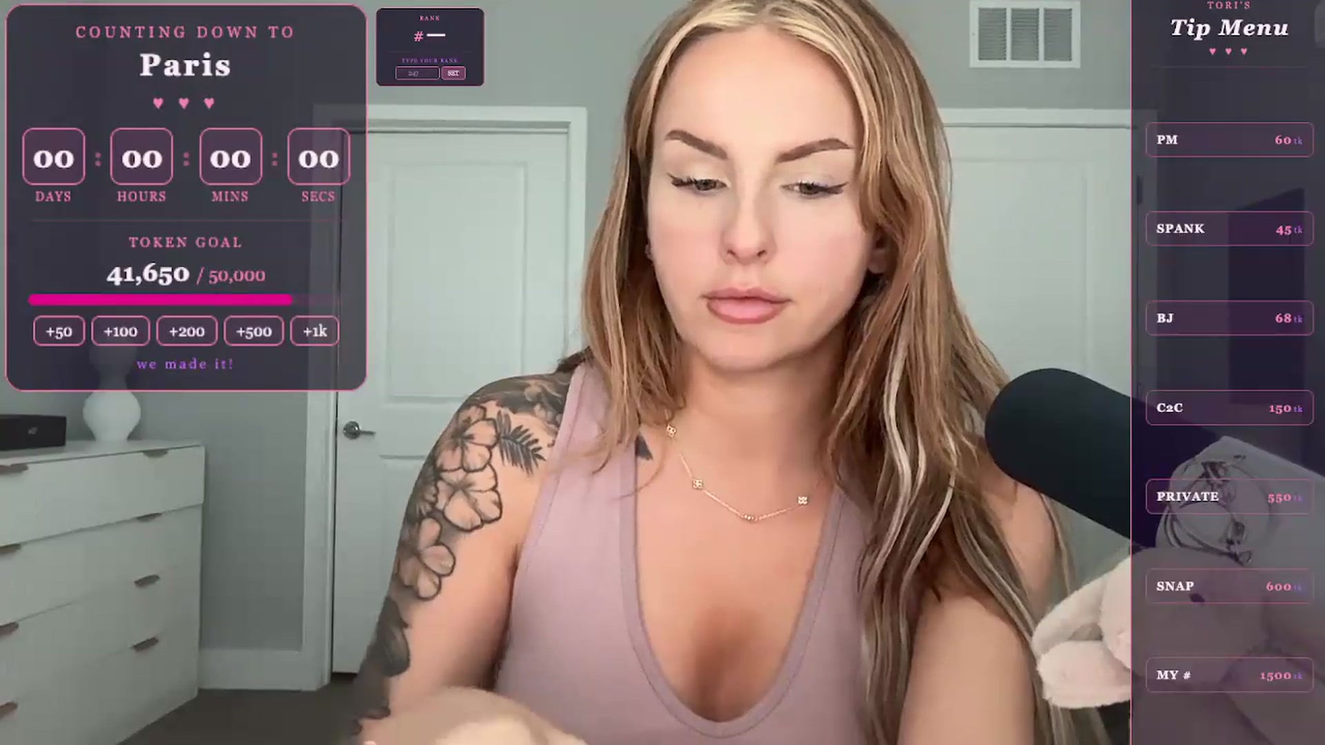 Gallery image thumbnail from GoddessTatiRae's myfreecams stream on, 05/25/2026, 21:01 image 14 of 20