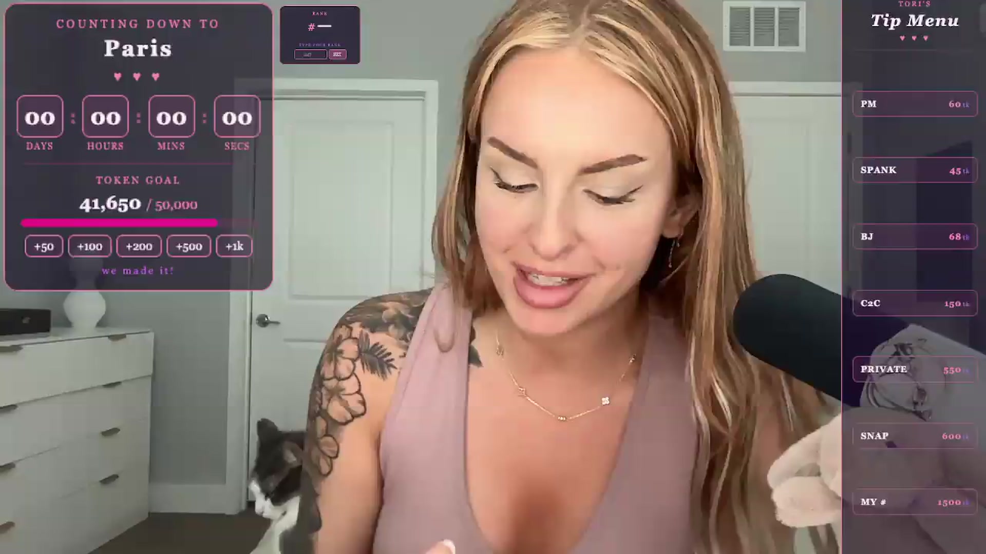 Gallery image thumbnail from GoddessTatiRae's myfreecams stream on, 05/25/2026, 21:01 image 7 of 20
