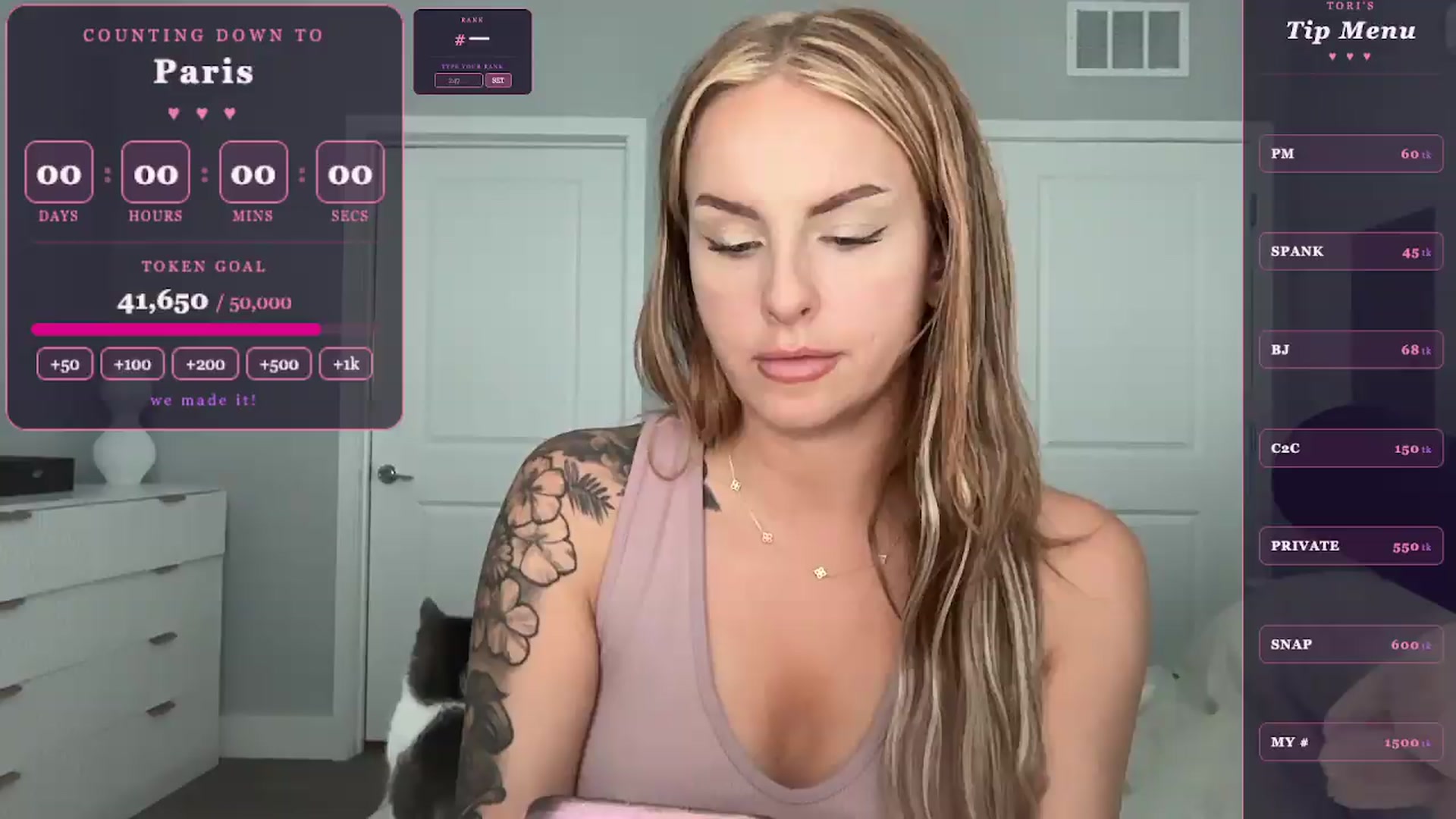 Gallery image thumbnail from GoddessTatiRae's myfreecams stream on, 05/25/2026, 21:01 image 5 of 20